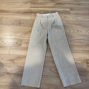 Aritzia Effortless Pant | Heather Oat Beige | size 8